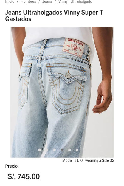 Vintage True Religion Light Sky Washed Straight Jean (34)
