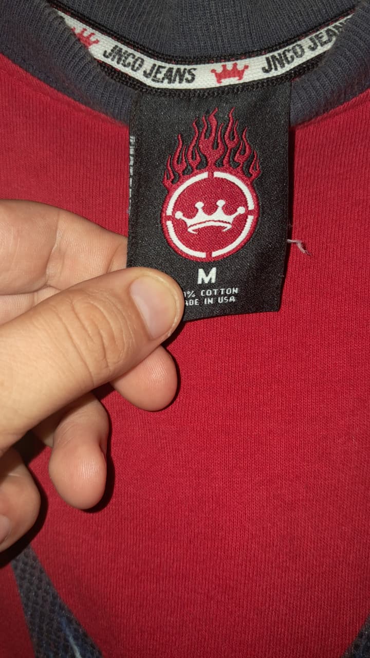 Y2K Vintage JNCO Crown Logo Graphic T-shirt (M)