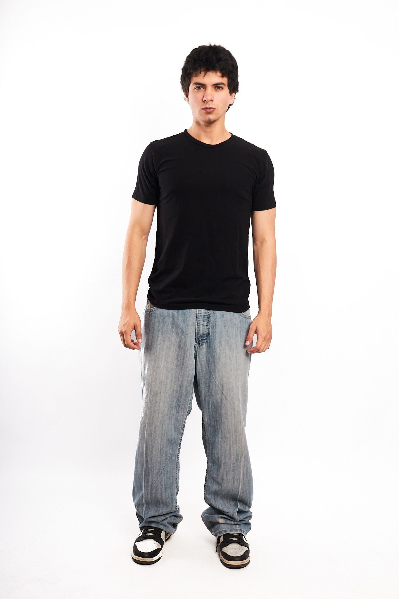 2000 Vintage Pelle Pelle Ice Gold Plate Baggy Jean (36/38)