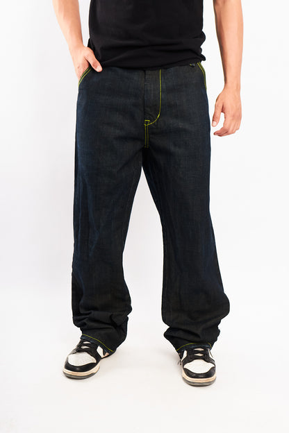 2000 Vintage Live Mechanics Embroidered Baggy Jean (36/38)