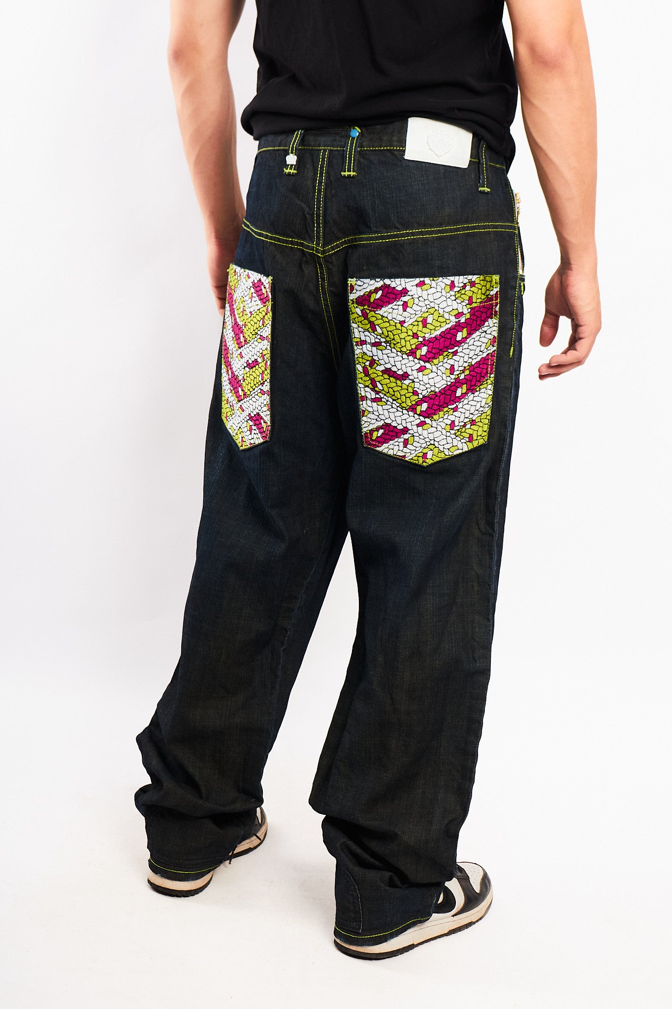 2000 Vintage Live Mechanics Embroidered Baggy Jean (36/38)
