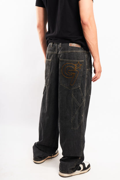 2000 Vintage Gear Seven Embroidered Baggy Jean (34)