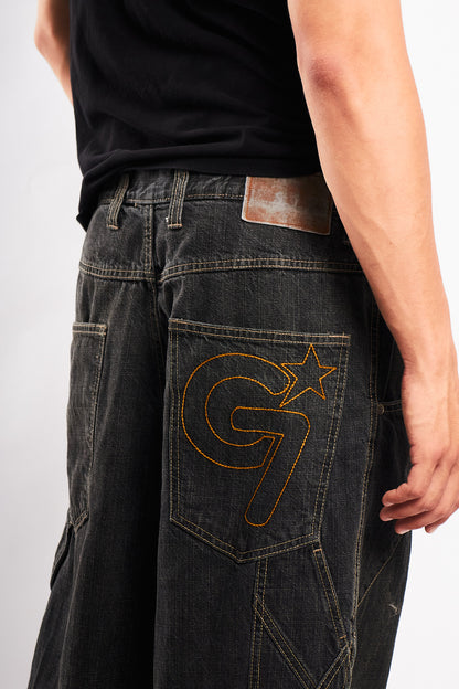 2000 Vintage Gear Seven Embroidered Baggy Jean (34)