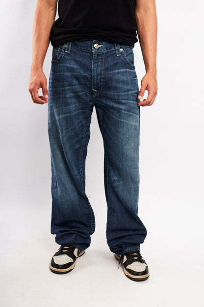 Y2K Vintage True Religion Distressed Blue Jean (34/36)