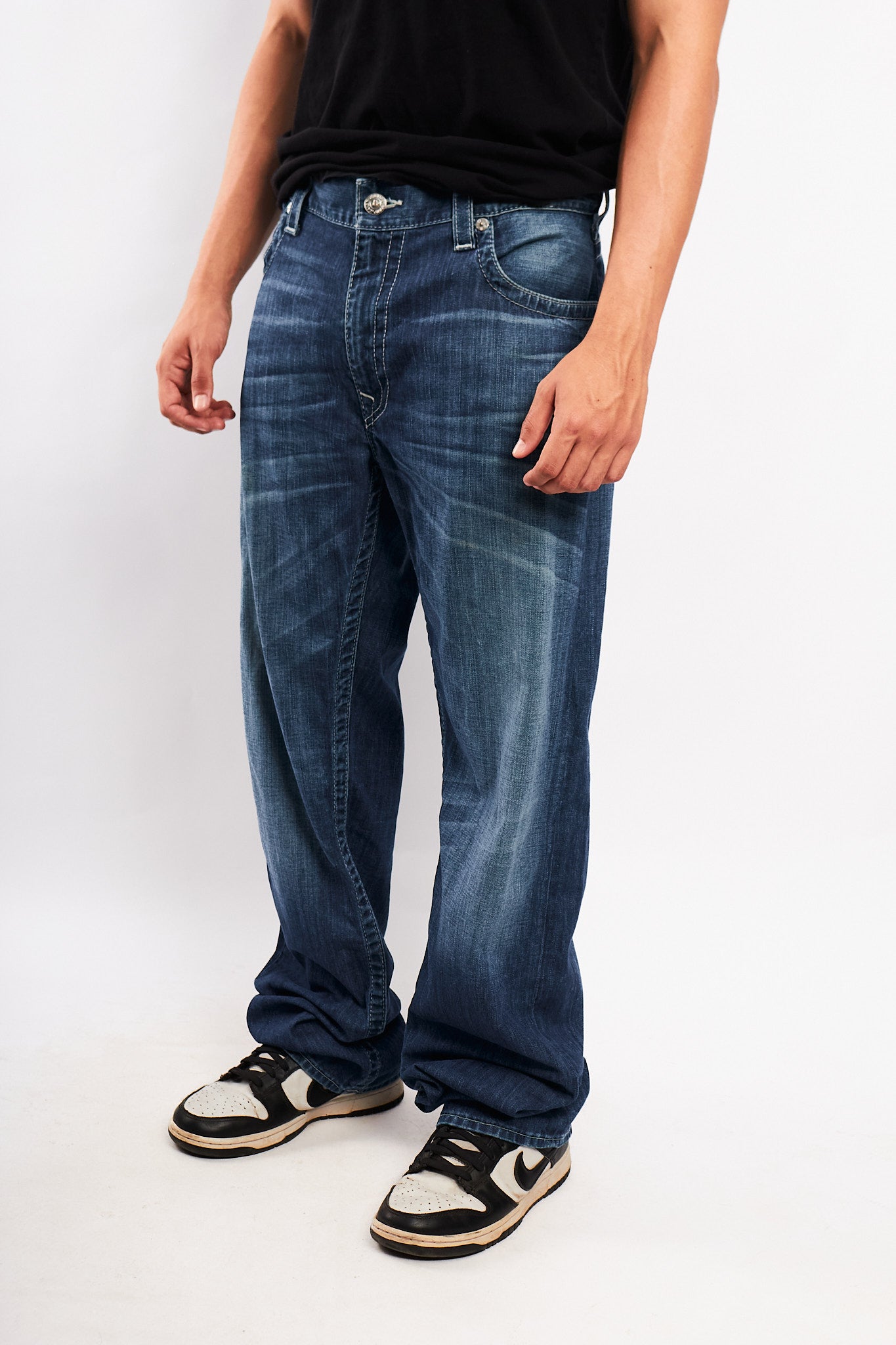 Y2K Vintage True Religion Distressed Blue Jean (34/36)