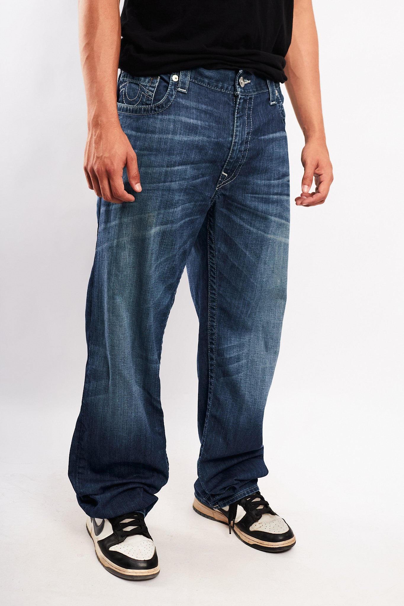 Y2K Vintage True Religion Distressed Blue Jean (34/36)