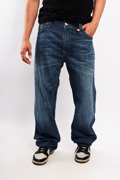Y2K Vintage True Religion Distressed Blue Jean (34/36)
