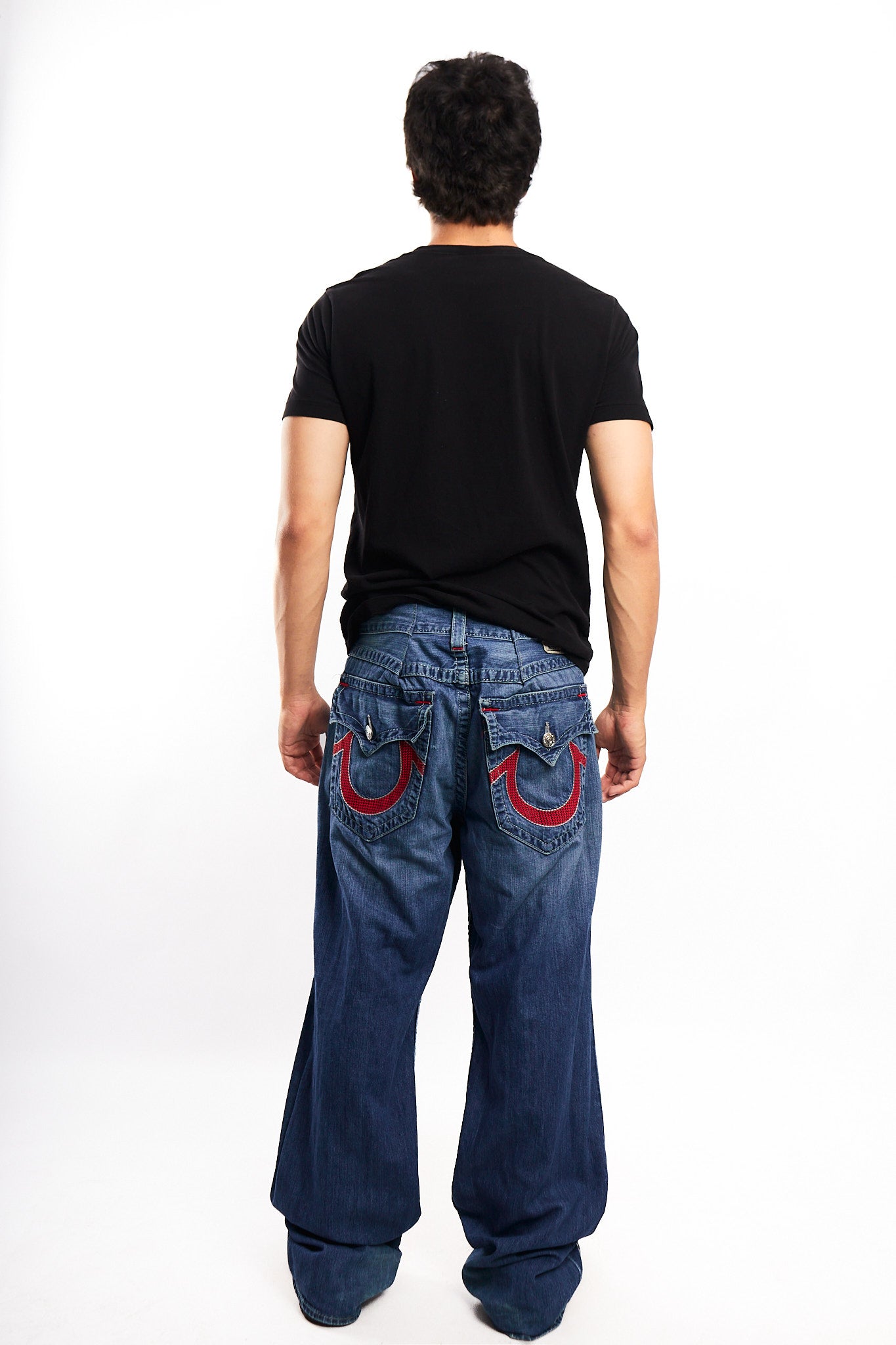 Vintage Y2K True Religion Horseshoe Embroidered Pocket Bootcut Jean (36/38)