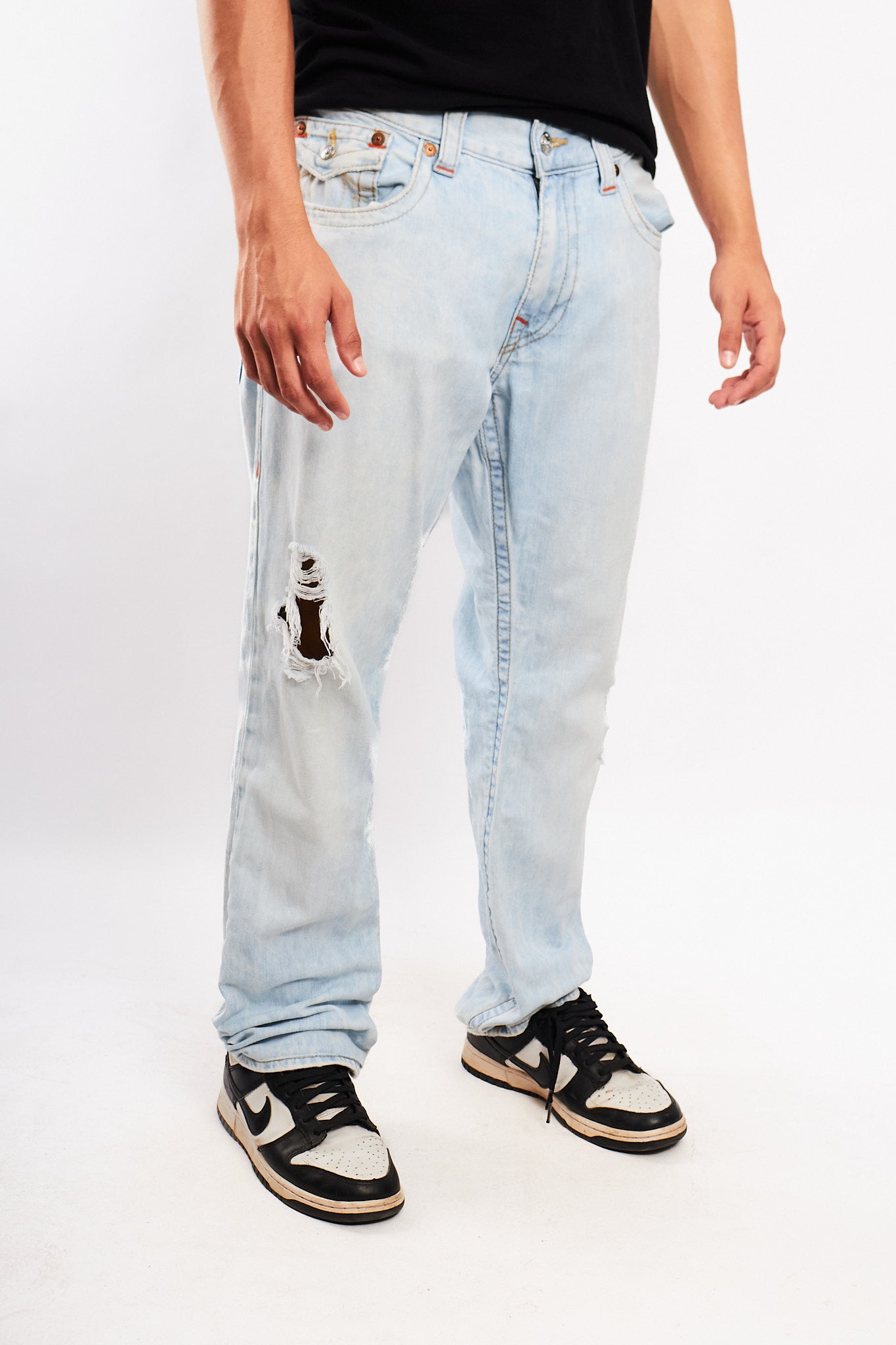 Vintage True Religion Light Sky Washed Straight Jean (34)