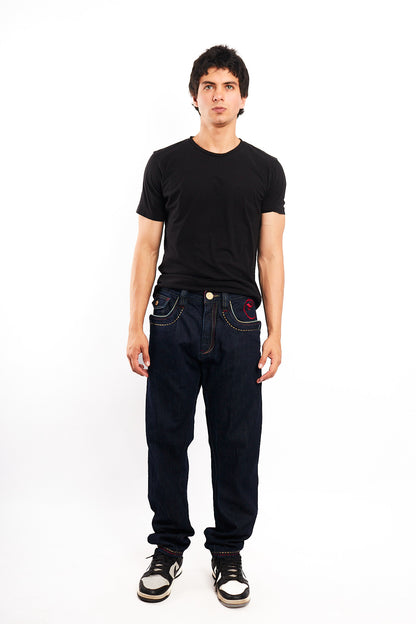 1990 Vintage Coogi Embroidered Shield Baggy  Jean (34/36)