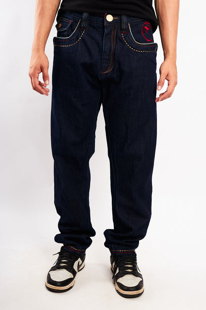 1990 Vintage Coogi Embroidered Shield Baggy  Jean (34/36)
