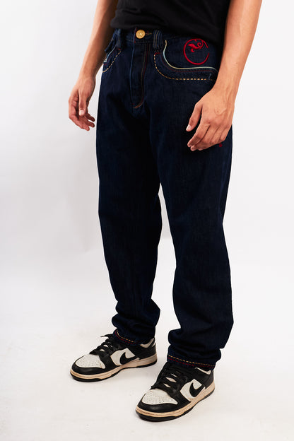 1990 Vintage Coogi Embroidered Shield Baggy  Jean (34/36)
