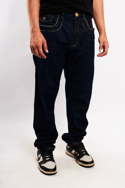 1990 Vintage Coogi Embroidered Shield Baggy  Jean (34/36)