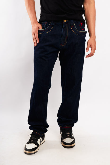 1990 Vintage Coogi Embroidered Shield Baggy  Jean (34/36)