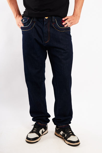 1990 Vintage Coogi Embroidered Shield Baggy  Jean (34/36)