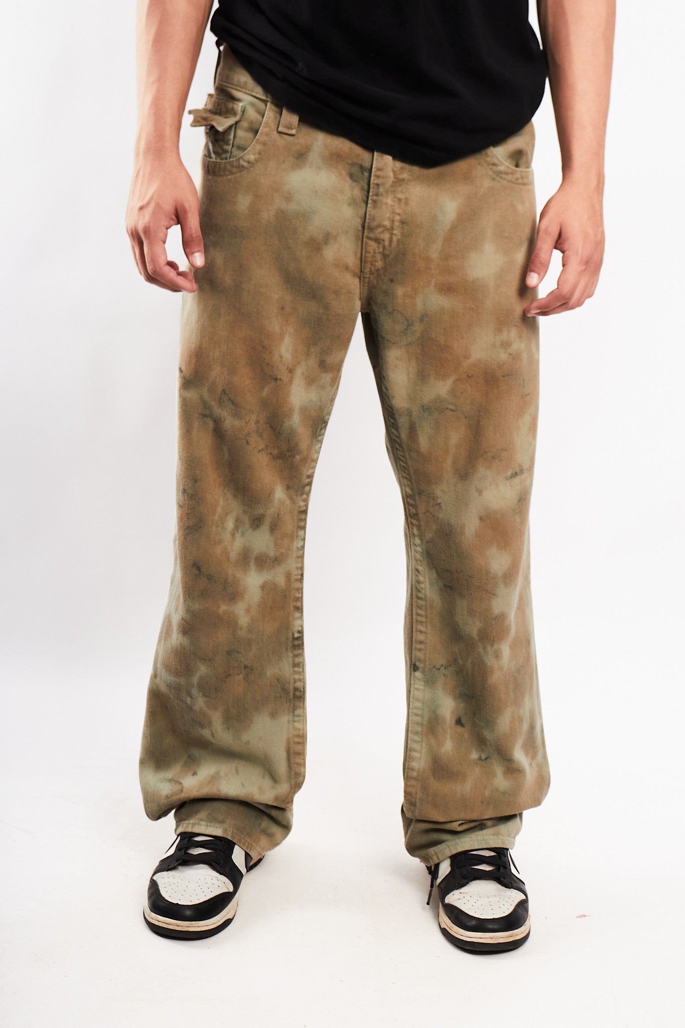 Y2K Vintage True Religion Ricky Acid Wash Camo Jean (34)