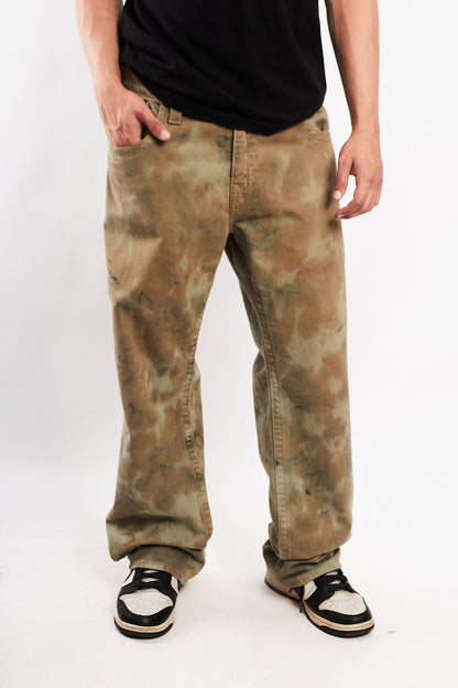 Y2K Vintage True Religion Ricky Acid Wash Camo Jean (34)