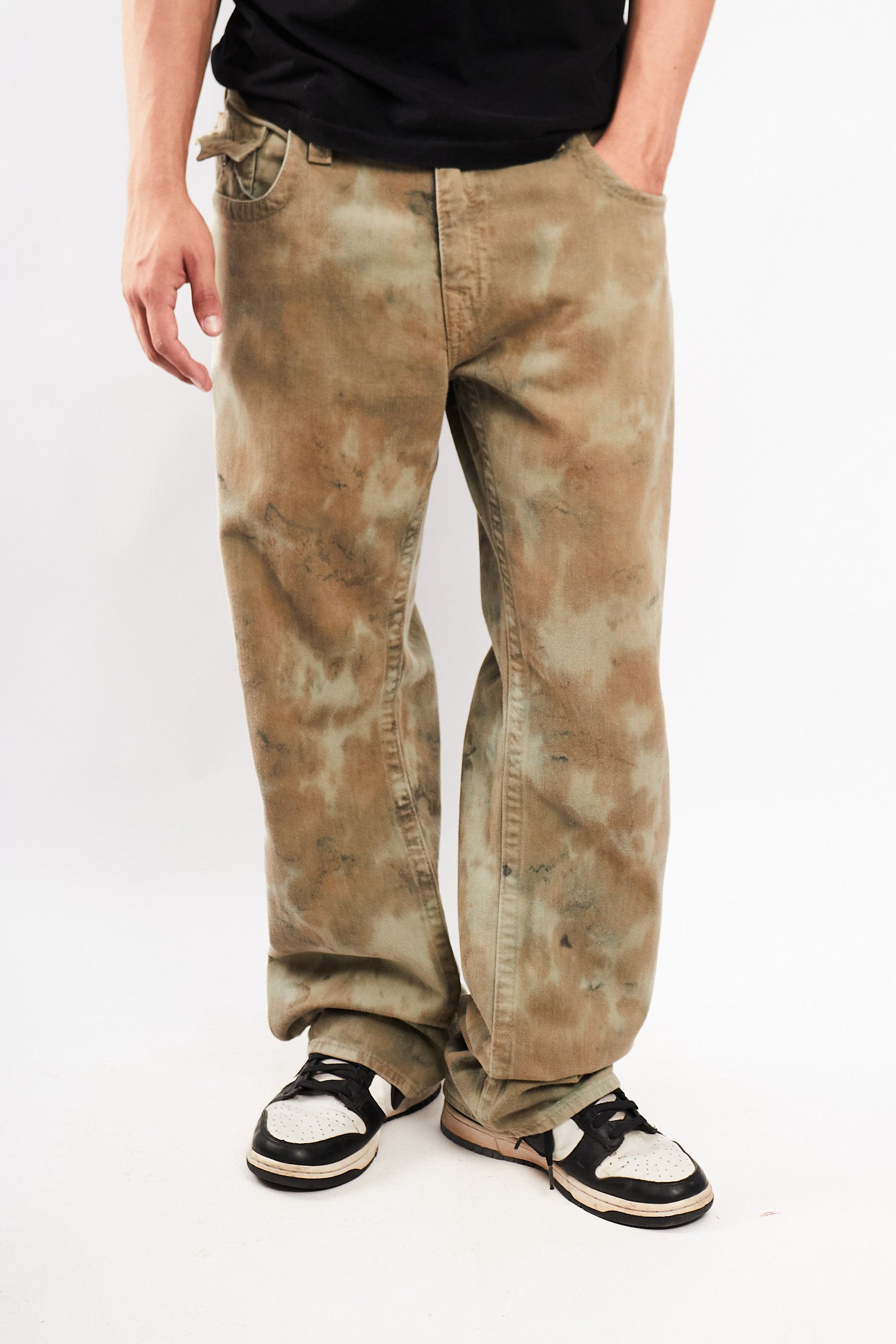 Y2K Vintage True Religion Ricky Acid Wash Camo Jean (34)