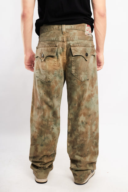 Y2K Vintage True Religion Ricky Acid Wash Camo Jean (34)