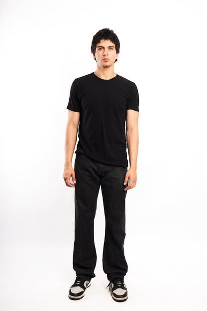 Evisu N° 4128 Leather Inlay and Seagull Pockets Baggy Jean (32)
