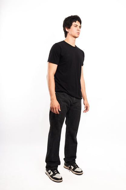 Evisu N° 4128 Leather Inlay and Seagull Pockets Baggy Jean (32)