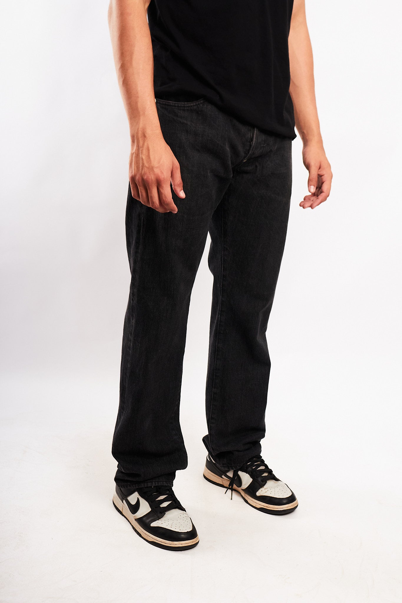 Evisu N° 4128 Leather Inlay and Seagull Pockets Baggy Jean (32)