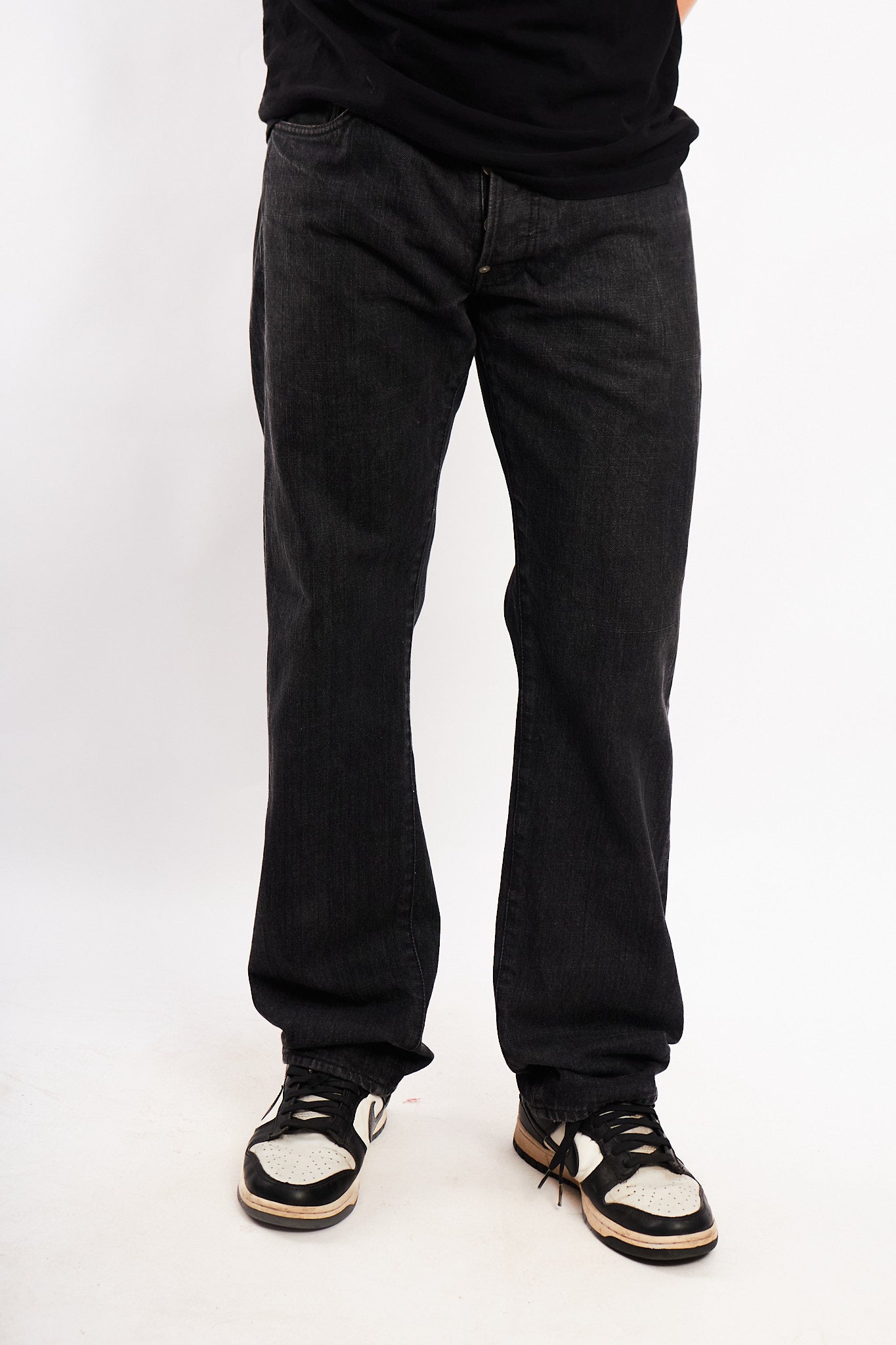 Evisu N° 4128 Leather Inlay and Seagull Pockets Baggy Jean (32)