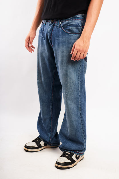 Y2K Vintage Artful Dodgers Graphic Pocket Baggy Jean (32)