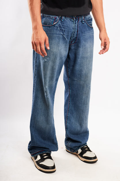 Y2K Vintage Artful Dodgers Graphic Pocket Baggy Jean (32)