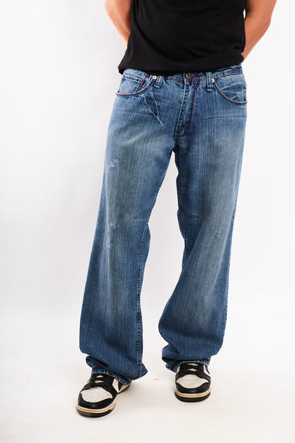 Y2K Vintage Artful Dodgers Graphic Pocket Baggy Jean (32)