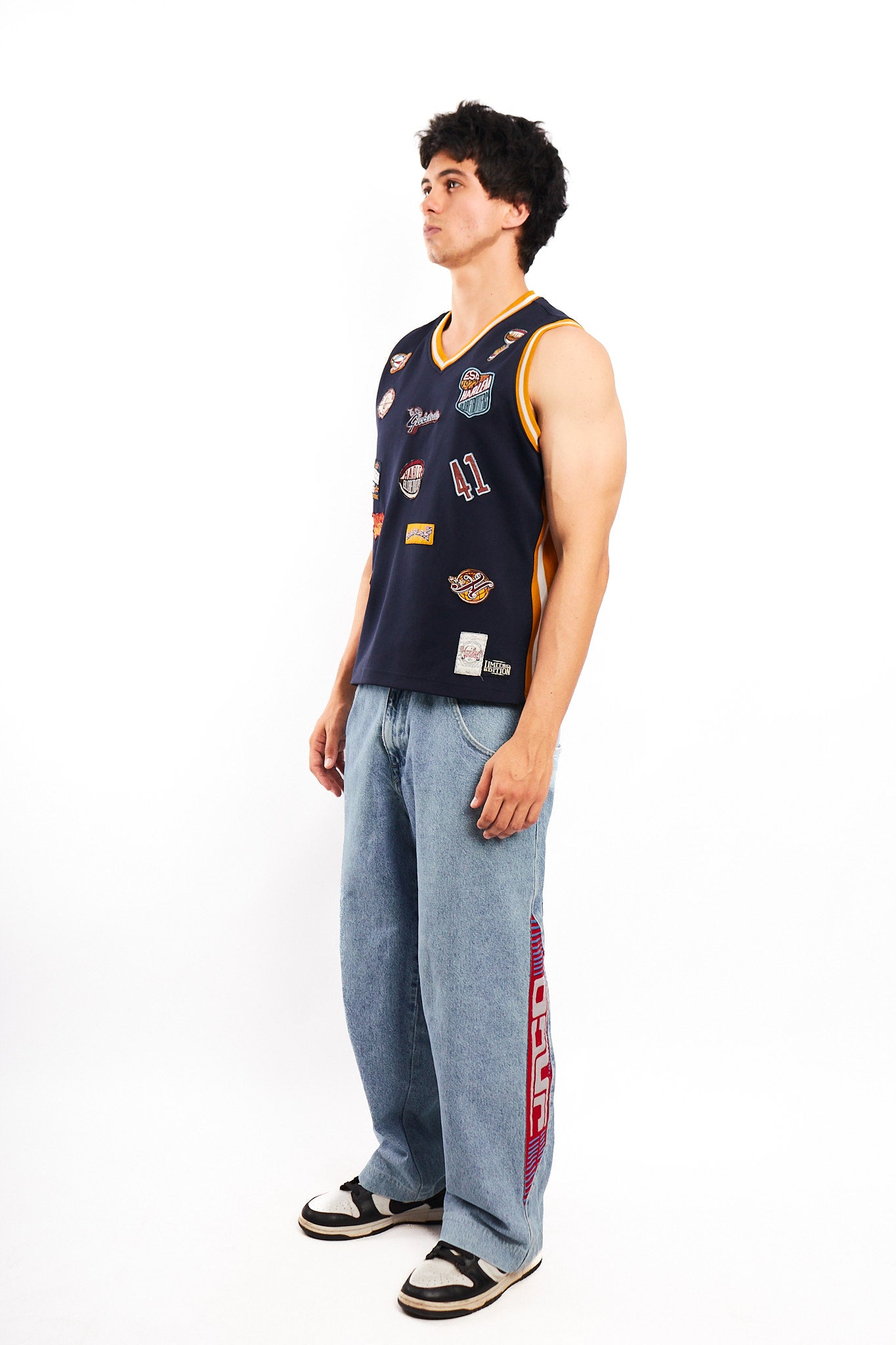 2000 Vintage Platinum Fubu x Harlem Globerotters Jersey (S/M)