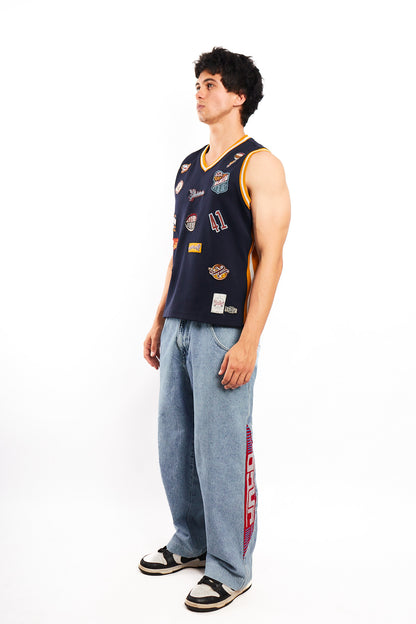 2000 Vintage Platinum Fubu x Harlem Globerotters Jersey (S/M)