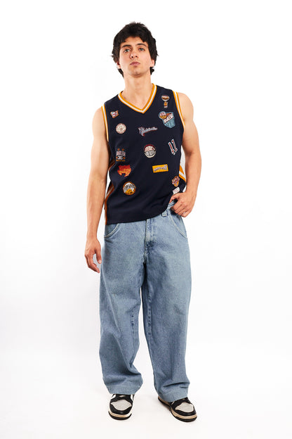 2000 Vintage Platinum Fubu x Harlem Globerotters Jersey (S/M)