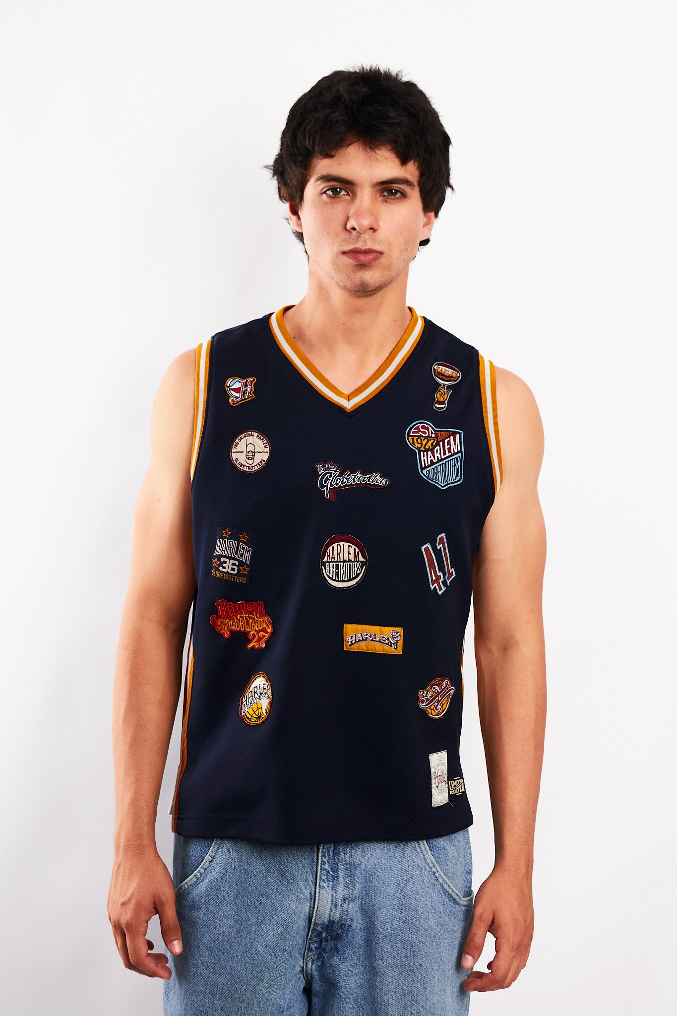 2000 Vintage Platinum Fubu x Harlem Globerotters Jersey (S/M)