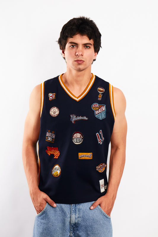 2000 Vintage Platinum Fubu x Harlem Globerotters Jersey (S/M)