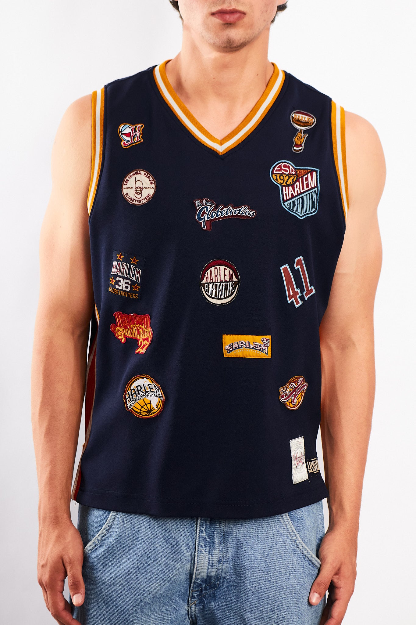 2000 Vintage Platinum Fubu x Harlem Globerotters Jersey (S/M)