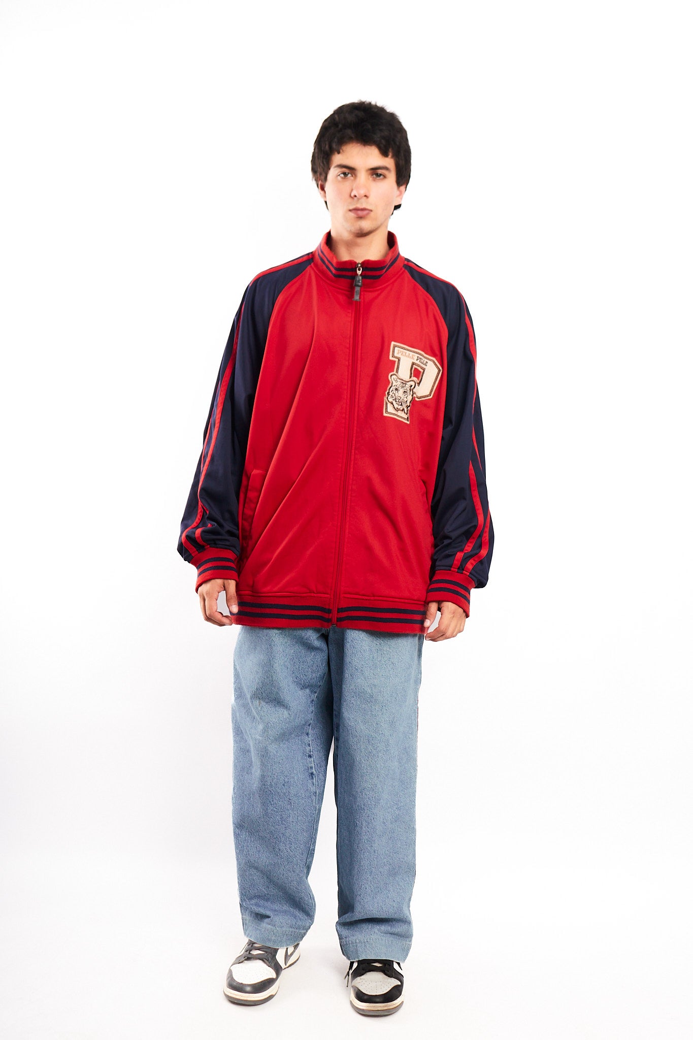 Vintage Y2K Pelle Pelle Big Logo Tiger Track Jacket (XL)