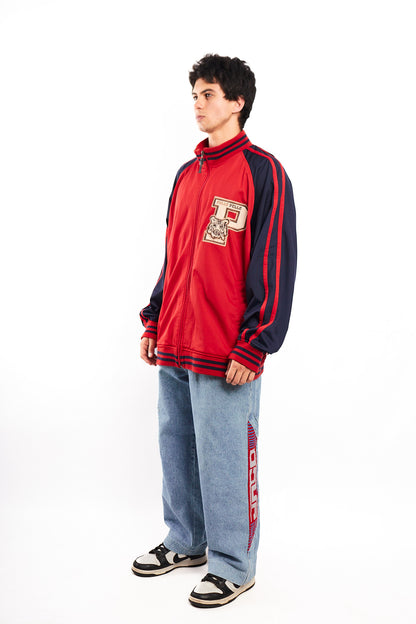Vintage Y2K Pelle Pelle Big Logo Tiger Track Jacket (XL)