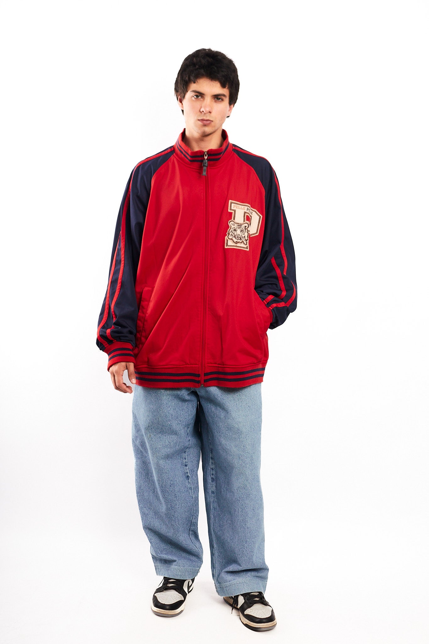 Vintage Y2K Pelle Pelle Big Logo Tiger Track Jacket (XL)