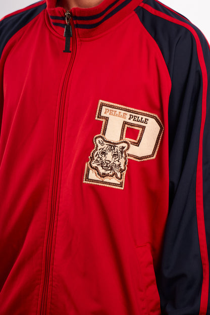 Vintage Y2K Pelle Pelle Big Logo Tiger Track Jacket (XL)