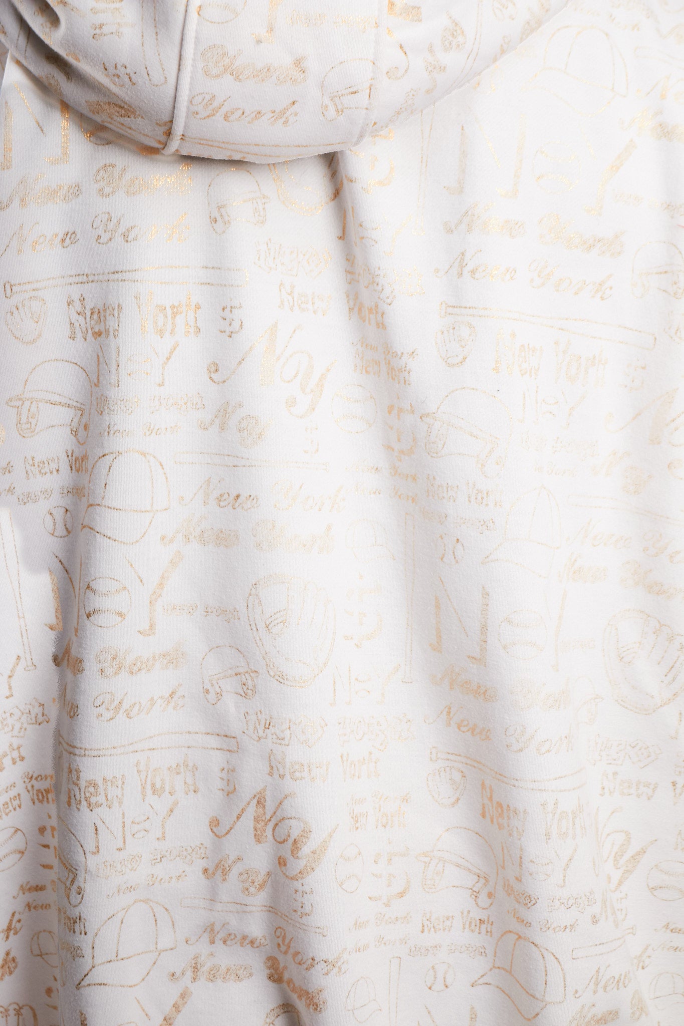 2000 Vintage Gold Graphic Full Zip Hoodie (L/XL)
