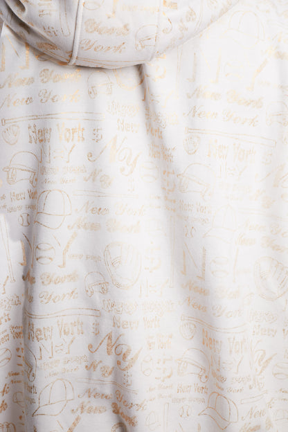 2000 Vintage Gold Graphic Full Zip Hoodie (L/XL)