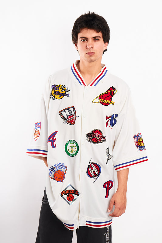 1990 Vintage NBA Patched All Teams Jersey (XL/XXL)