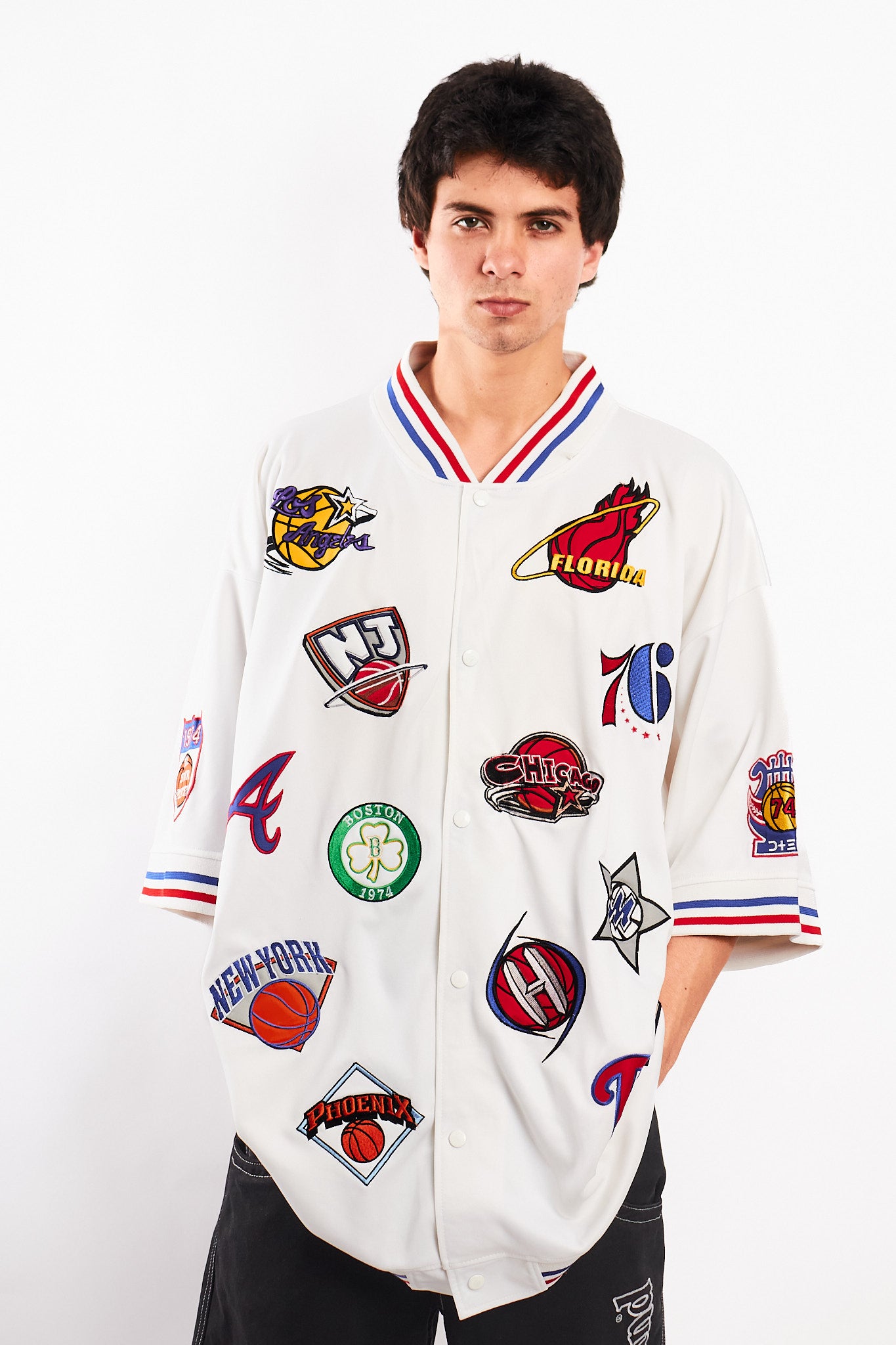 1990 Vintage NBA Patched All Teams Jersey (XL/XXL)