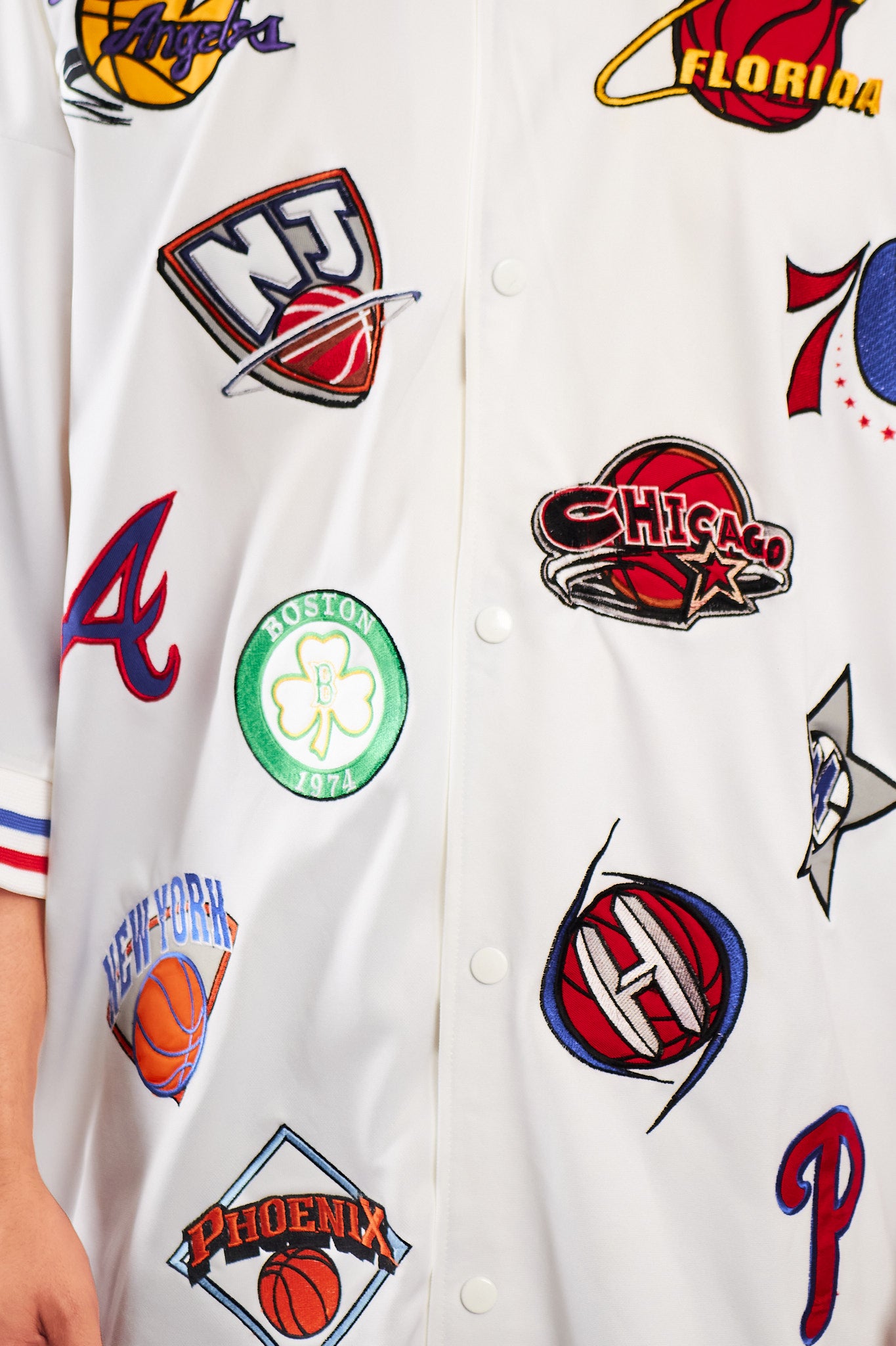 1990 Vintage NBA Patched All Teams Jersey (XL/XXL)