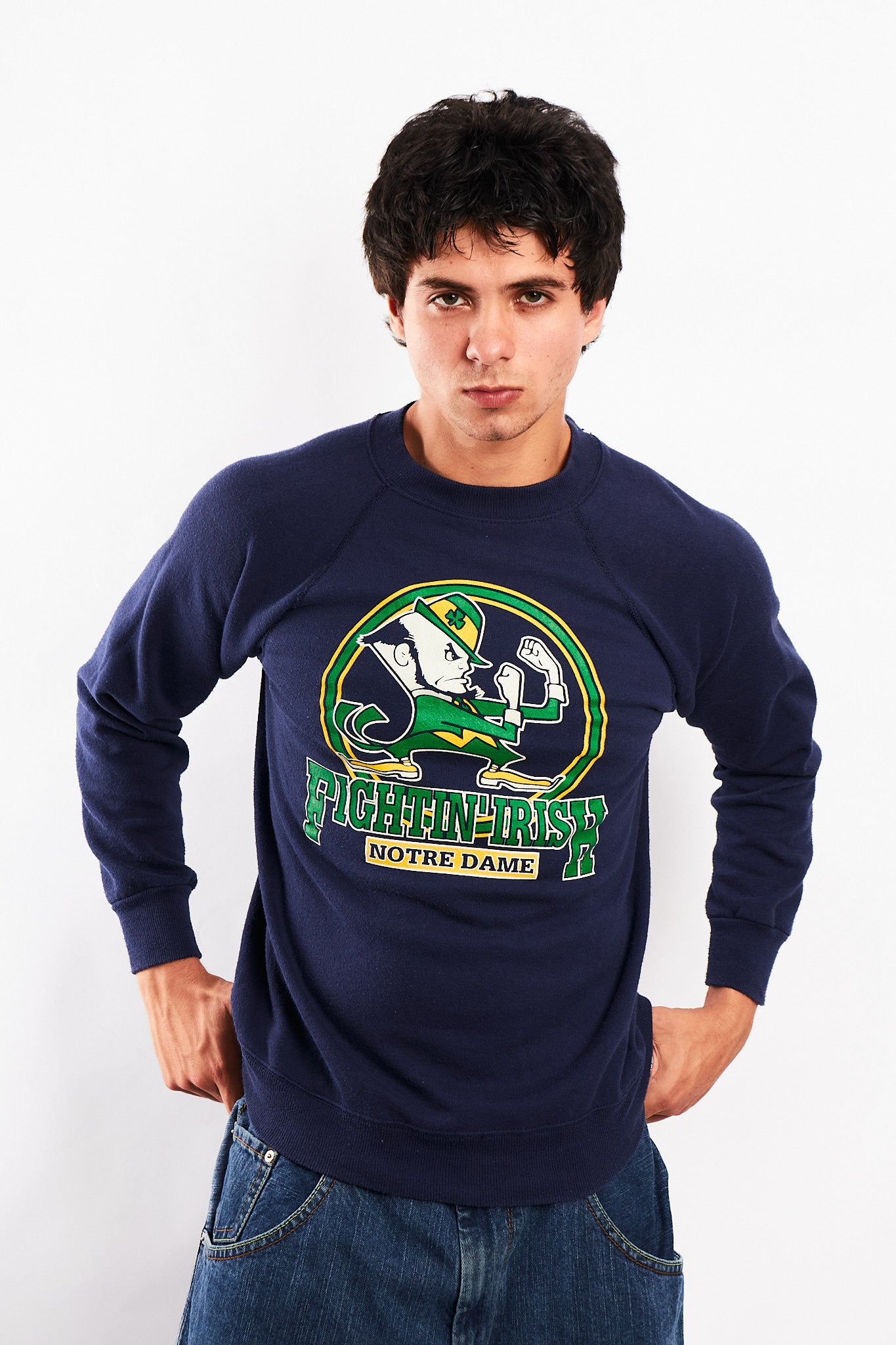 1990 Vintage Notre Dame Fighting Irish Crewneck (S/M)