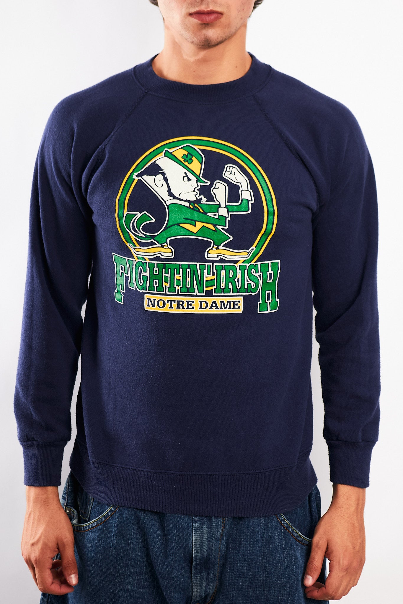 1990 Vintage Notre Dame Fighting Irish Crewneck (S/M)