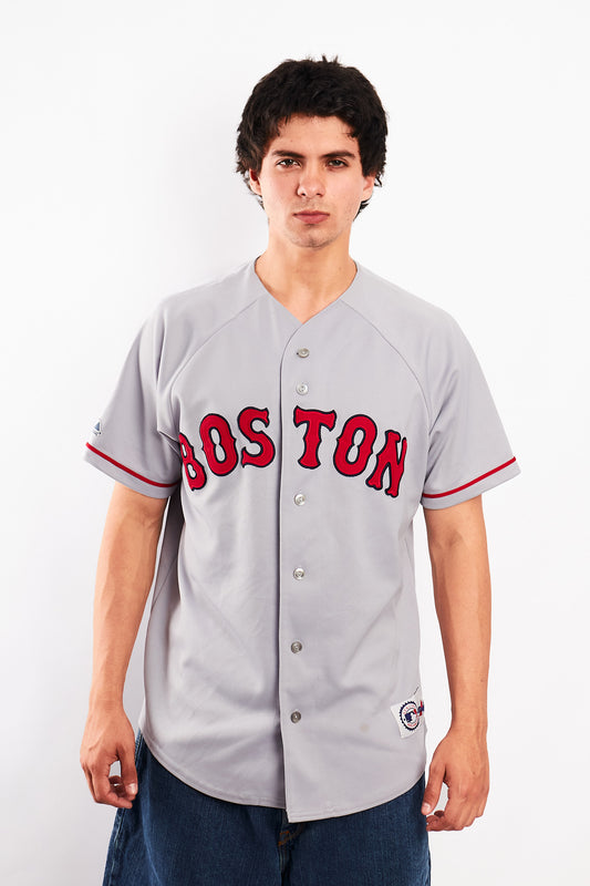 2000 Majestic x MLB Boston Red Sox Baseball Jersey (M/L)