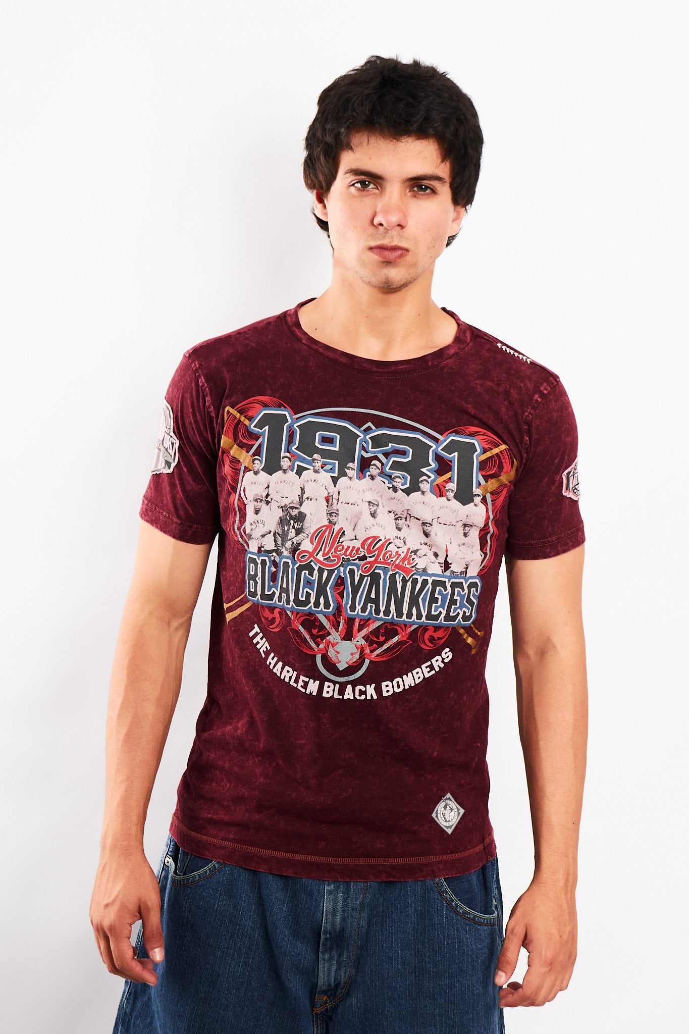 1990 Vintage Rawsports x Negro League Black Yankees Tee (M)