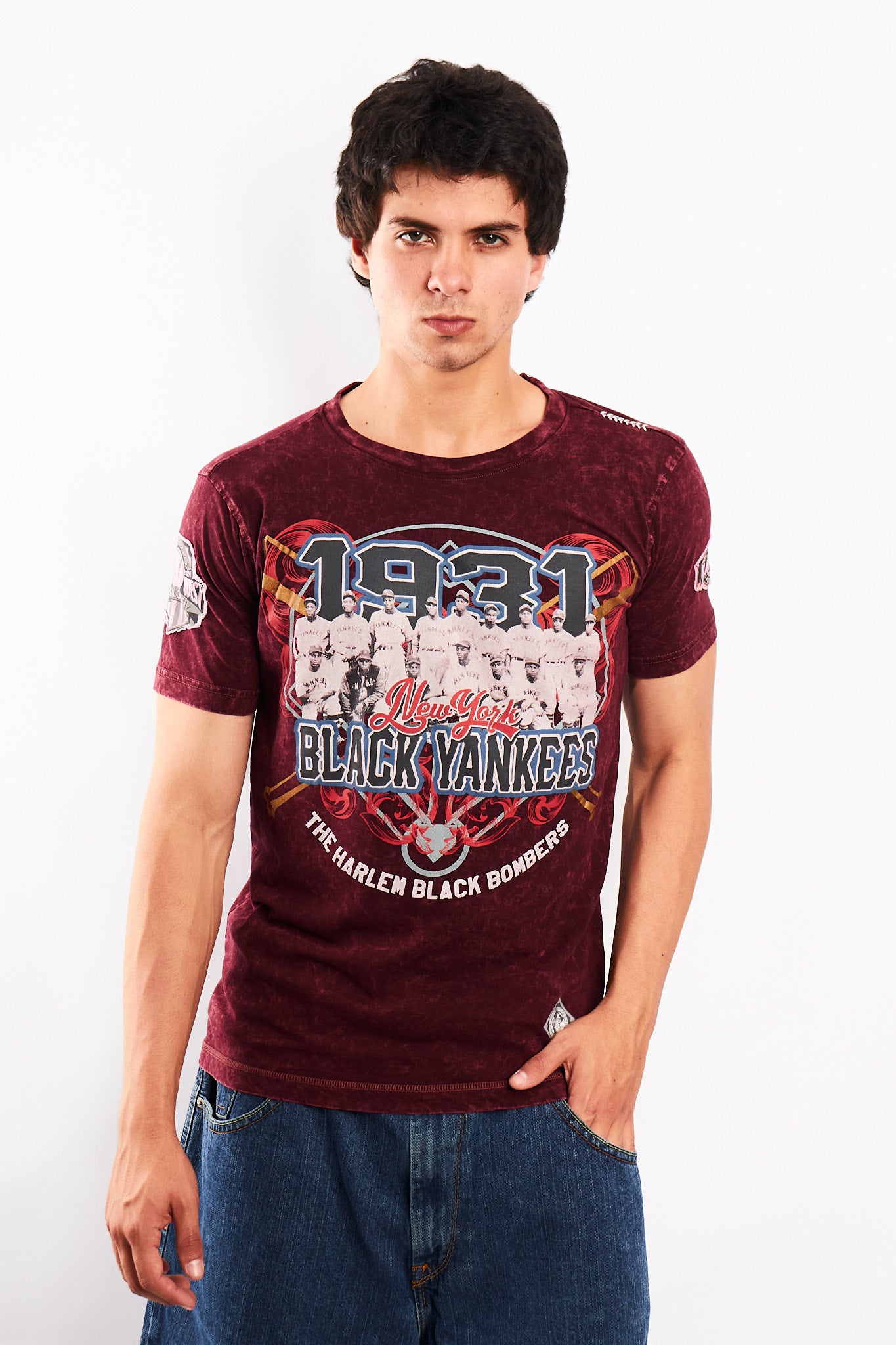 1990 Vintage Rawsports x Negro League Black Yankees Tee (M)